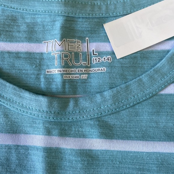 Blue Striped Women’s T-Shirt - Picture 2 of 7